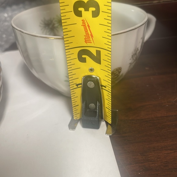 Grant Crest Fine China Japan Cups And Saucer Snack Plates Pine Cone Theme - Picture 8 of 11